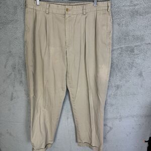 Bills Khakis Pants Mens 37x29 Khaki Straight Leg Chino Pleated‎ Cuffed